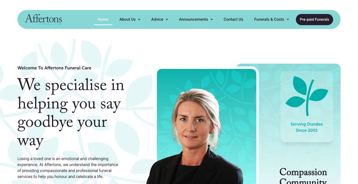 Affertons home page